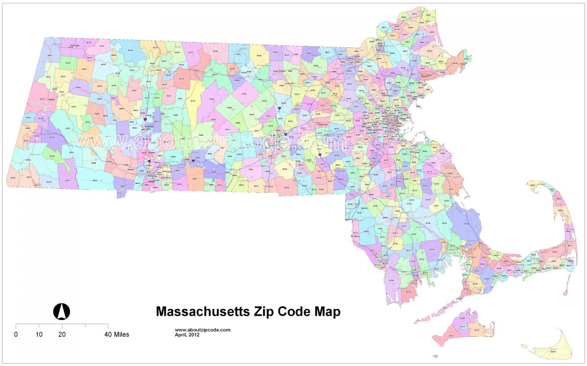 מיקוד המפה של בוסטון