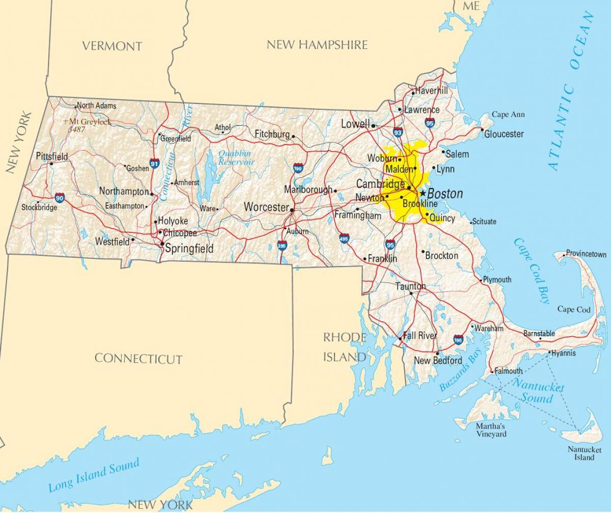 מפה של בוסטון ארה 