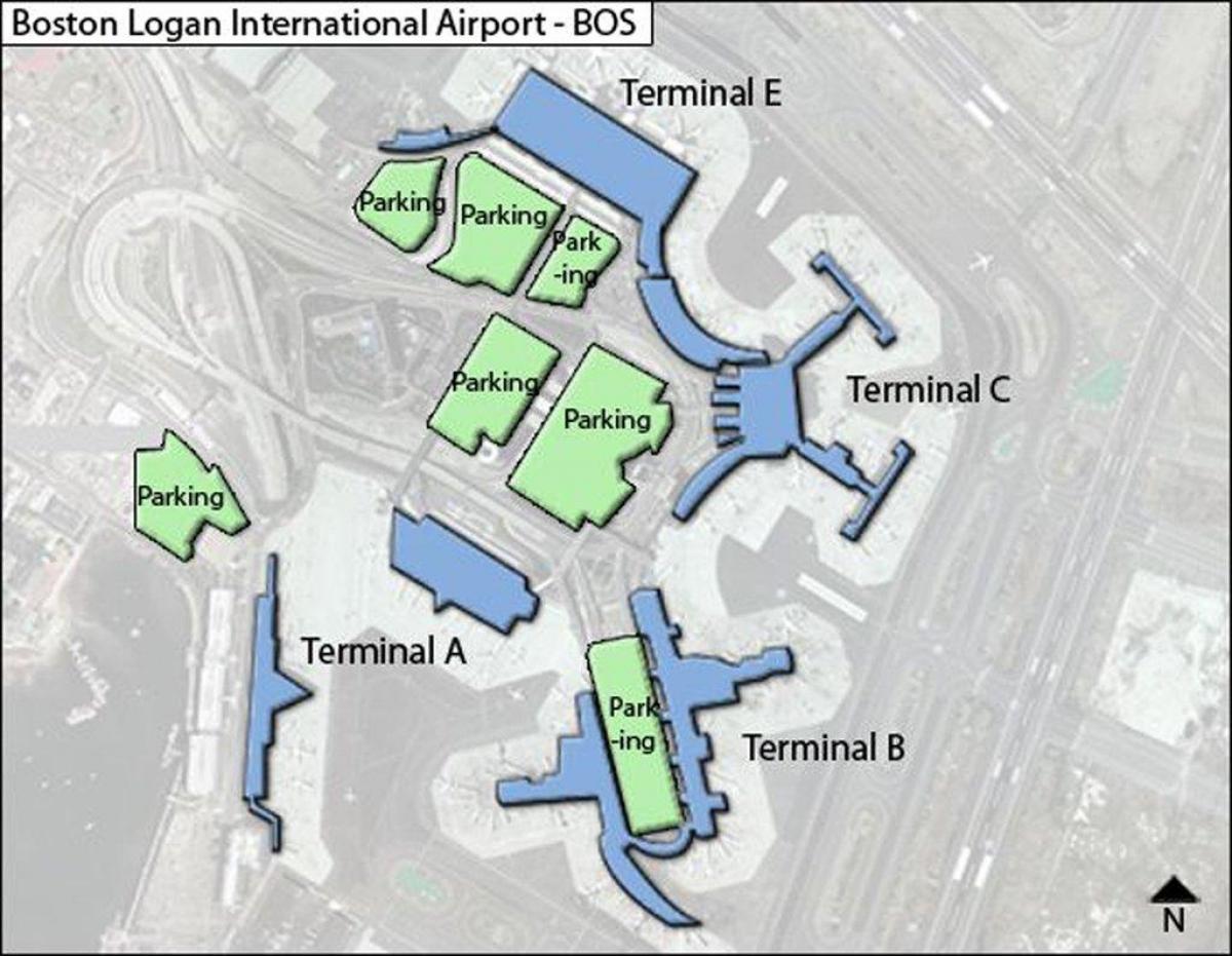 מפה של לוגן התעופה טרמינל c
