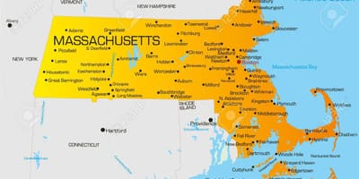 Massachuset מפה