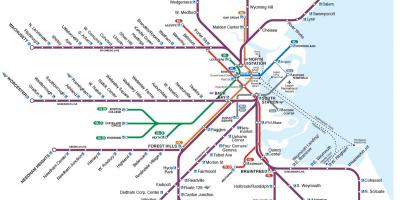 תחבורה רכבת המפה בוסטון
