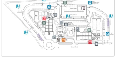 מפה של Natick Mall