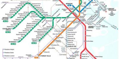מפה של MBTA