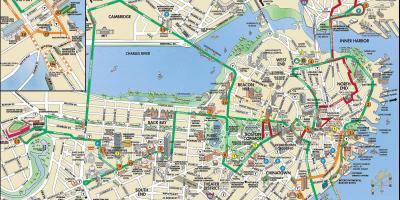בוסטון trolley tours מפה